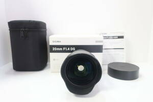 * popular * SIGMA Sigma 20mm F1.4 DG HSM Art Canon original box attaching #2444