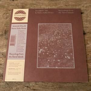 JEREMIAH CHIU & MARTA SOFIA HONER / RECORDINGS FROM THE ALAND ISLANDS (LP) レコード JON HASSELL FRANCO BATTIATO BRIAN ENO