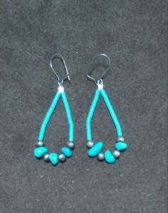  Indian jewelry navajo earrings blue 