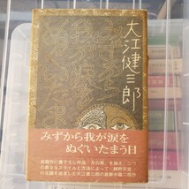 〈初版・帯〉みずから我が涙をぬぐいたまう日　大江健三郎　講談社　昭和47年　セロファン　【管理番号YCP本8-306】_画像1