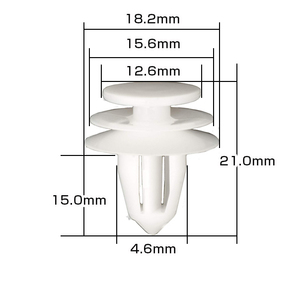 10個入 日産 純正品番 01553-30001 プッシュリベット クリップ グロメット OEM 純正互換品の画像2