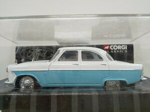 ■ CORGIコーギー 1/43 01601 FORD ZODIAC ホワイト×ライトブルー フォード・ゾディアック モデルミニカー