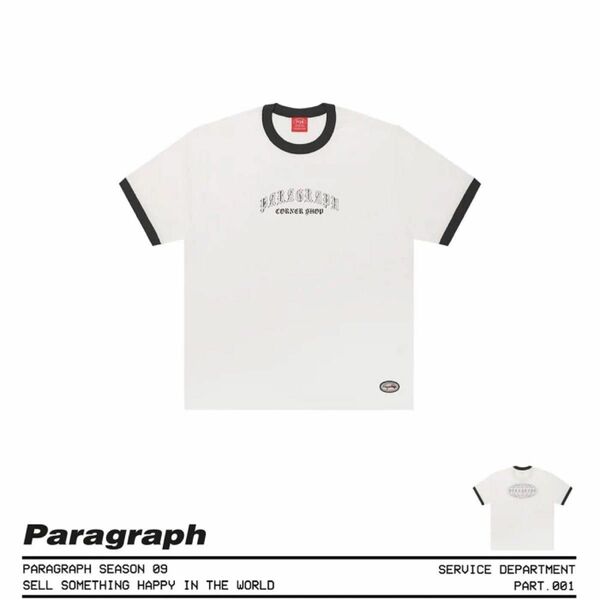 レア★ Paragraph パラグラフ リンガーTシャツ 半袖 Tシャツ