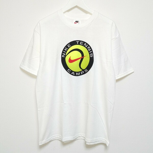 即決 M 90s NIKE ナイキ TENNIS CAMPS Tシャツ テニス USA製