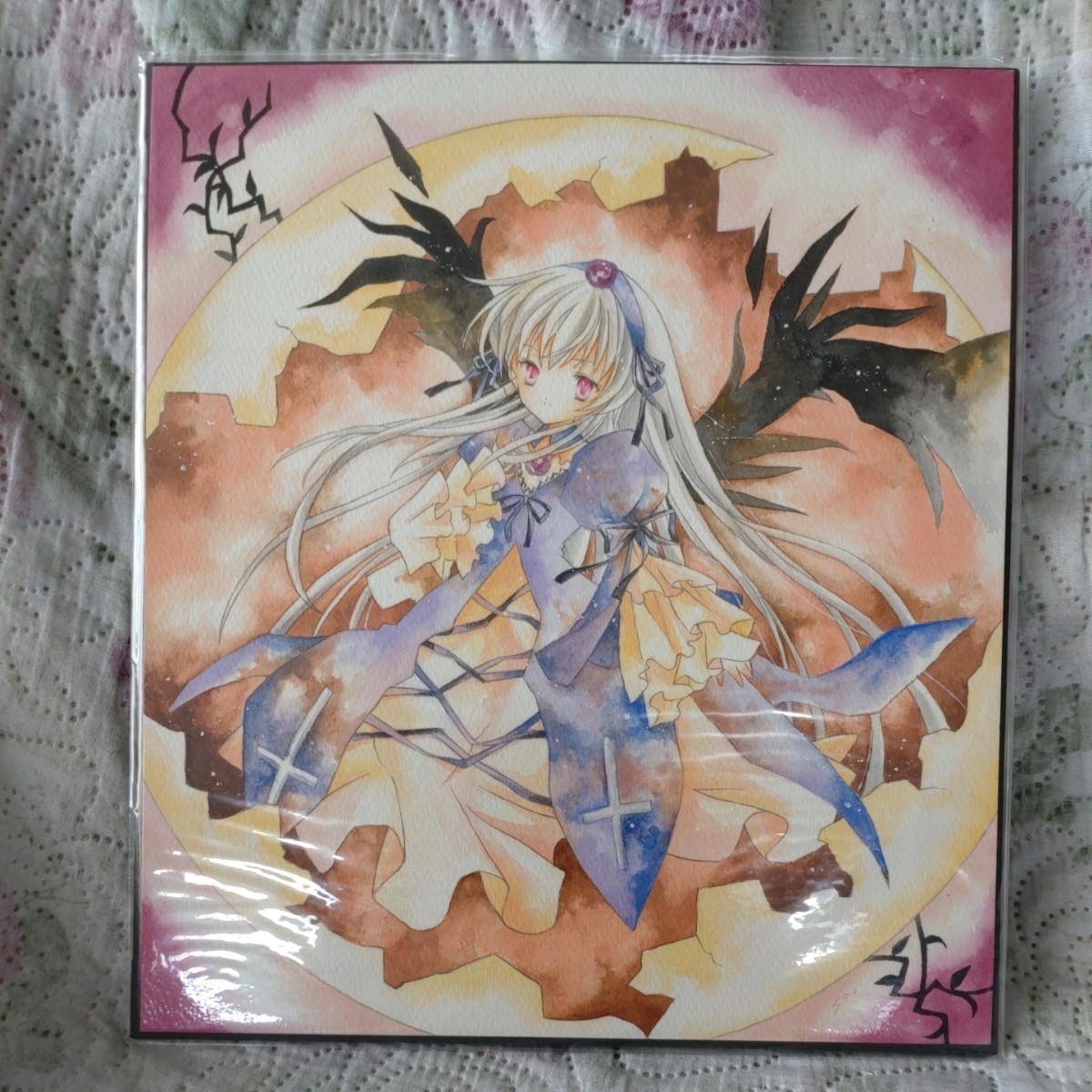 Rozen Maiden Suigintou Doujin hand-painted, comics, anime goods, hand drawn illustration