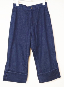 定価5万 B Yohji Yamamoto ビー ヨウジヤマモト 20SS Button Slit Pant ボタンスリットパンツ デニム 1 TL