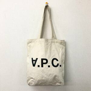 □A.P.C. キャンバストートバッグ 生成り アーペーセー レディース デニム 複数落札同梱OK B230628-304