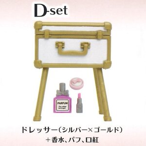 Jドリーム ガチャ ミニトランクドレッサーとコスメ道具セット 【D-set】 ミニチュア化粧品 ミニチュアメイクセット