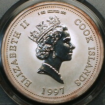 【英領クック諸島大型銀貨】(ダイアナ妃 PCGS-PR67 1997年)_画像2