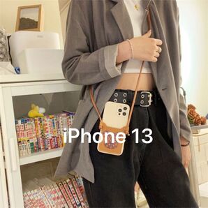 iPhone 13ケース ショルダーケース カード収納 カードケース入れ