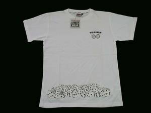 　★　VISION 　ヴィジョン　　 Tシャツ 　新品　 M　ホワイト　　2433－40160　訳あり品