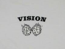 　★　VISION 　ヴィジョン　　 Tシャツ 　新品　 M　ホワイト　　2433－40160　訳あり品_画像3