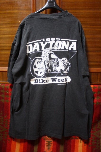 USA製 ONEITA 90s ビンテージ 女 エロ バイク Tシャツ □ シングル
