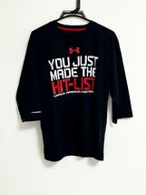 美品☆アンダーアーマー UNDER ARMOUR メンズ 七部袖丈Tシャツ☆UA CHARGED COTTON_画像1