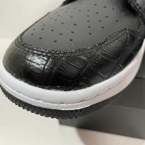 【新品】27.5㎝NIKE AIR JORDAN 1 LOW GOLF Black Crocodile Skin ナイキ エアジョーダン１ ロー ゴルフ ブラック クロコダイル スキンの画像8