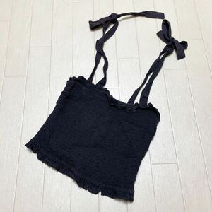 3541★② Abercrombie&Fitch アバクロンビー&フィッチ チューブトップ XS レディース ブラック