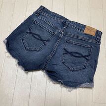 3562★ Abercrombie&Fitch MID RISE アバクロンビー&フィッチ デニムパンツ ジーンズ ショートパンツ 24/00 レディース ブルー_画像2