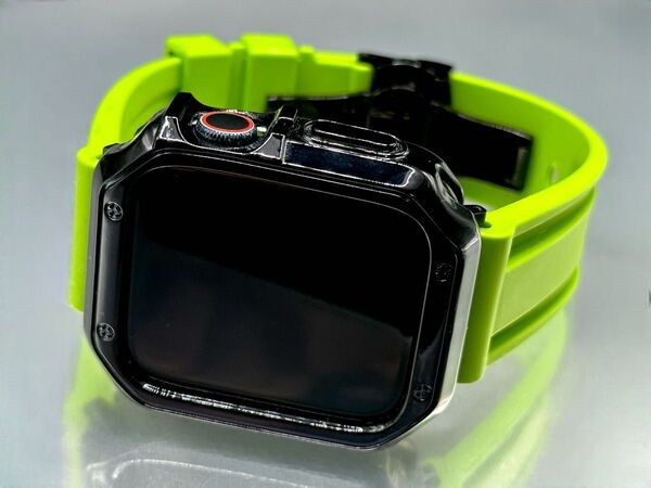 RBアップルウォッチバンド ラバーベルト Apple Watch カバー38mm40mm41mm42mm44mm45mm46mm