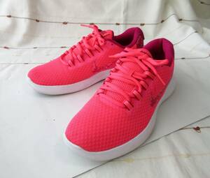 NIKE LUNARCONVERGE Nike luna 24.5cm женский бег обувь спортивные туфли neon розовый 