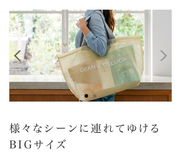 新品 DEAN&DELUCA シトラスイエロー BIGサイズ メッシュトートバッグ 正規品