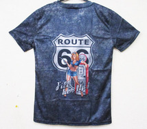 【新品・即決】ROUTE66　Tシャツ　②　M　ルート66　アメリカ　USA　バイク　ブラック　黒　クリックポスト発送可_画像2