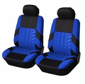  чехол для сиденья передние сиденья универсальный стандартный машина легкий автомобильный водительское сиденье пассажирское сиденье черный × голубой 