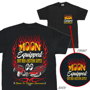 廃版 送料込み Sサイズ MOON Equipped ホットロッド カスタム サプライ Tシャツ ムーンアイズ ブラック 黒 mooneyes HOT ROD hot rodder