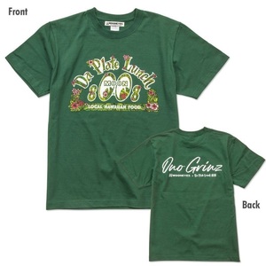 Ｍサイズ 送料込み MOONEYES Da Plate Lunch x MOON Tシャツ グリーン 緑 green ムーンアイズ ハワイ hawaii Da Plate LUNCH 808