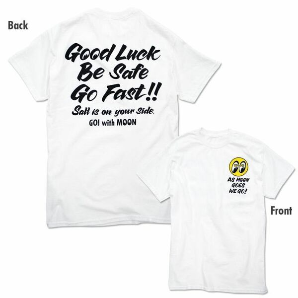 送料込み Sサイズ MOONEYES Good Luck on Salt Tシャツ ムーンアイズ グッドラック ホワイト 白色 white