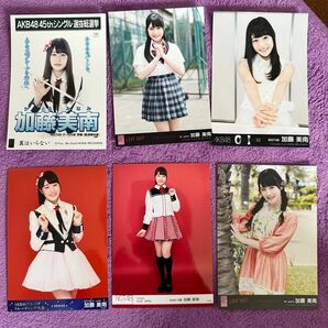 NGT48 加藤美南　生写真6枚セット　生写真アルバム付き