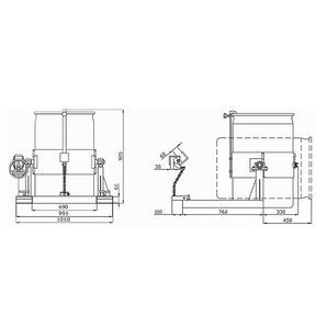 フォークリフト取付用ドラム反転機 ドラム缶反転機 荷重300kg HK285 | フォークリフト用 アタッチメント 反転 回転 ギア式ドラム反転機の画像8