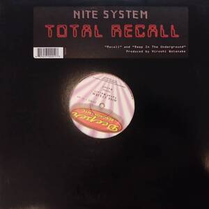 【中古・アナログレコード】Nite System / Total Recall【SCMS0000000270】