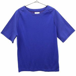 エディフィストゥレジュール 半袖 Tシャツ 48 ブルー EDIFICE Tous lesjours 日本製 メンズ 230605 メール便可
