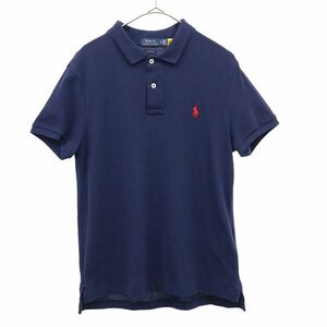 ポロラルフローレン ワンポイントロゴ刺繍 半袖 ポロシャツ M POLO RALPH LAUREN 鹿の子地 クラッシックフィット レディース 230610