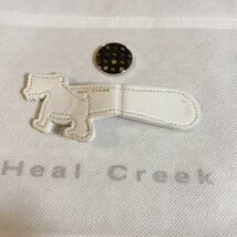 即決★ブランド Heal creek ヒールクリーク ゴルフ　マーカー　犬　白　中古品_画像3