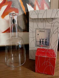 イッタラ 「Oliivi/オリーブ」デキャンタ　希少 未使用　自宅保管品 iittala イッタラ レア