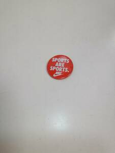 ナイキ　1982年ノベルティ「Badges」新品デッドストック　NIKE　ACCESSORIES　オレンジ/白　少スレ押され