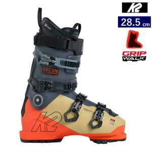 22-23 K2 RECON 130 MV color :GRAY ORANGE [28.5cm pair width 100mm width ]ke- two men's ski boots 2 piece boots 