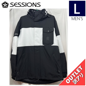 【OUTLET】 SESSIONS ANNEX JKT カラー:BLACK Lサイズ メンズ スノーボード スキー ウェア ジャケット JACKET アウトレット