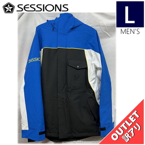 【OUTLET】 SESSIONS RANSACK INSULATED JKT カラー:BLUE Lサイズ メンズ スノーボード スキー ウェア ジャケット JACKET アウトレット