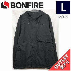 【OUTLET】 BONFIRE STRATA INS JKT カラー:BLACK Lサイズ メンズ スノーボード スキー ジャケット JACKET アウトレット