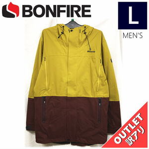 【OUTLET】 BONFIRE CONTROL STRETCH JKT カラー:CAMEL Lサイズ メンズ スノーボード スキー ジャケット JACKET アウトレット