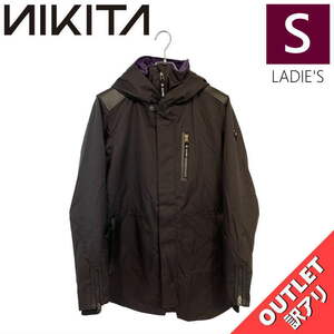 【OUTLET】 NIKITA DISTORTION PARKA JKT BLACK Sサイズ レディース スノーボード スキー ジャケット JACKET アウトレット