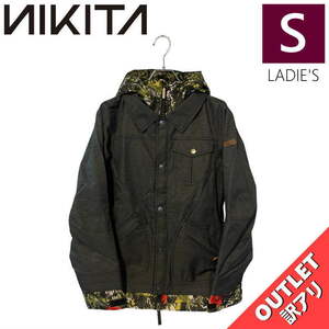 【OUTLET】 NIKITA CYPRESS JKT BLACK CAMO POP Sサイズ レディース スノーボード スキー ジャケット JACKET アウトレット