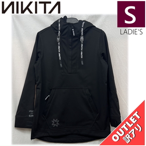 【OUTLET】 RADIO PO HOODIE カラー:BLACK Sサイズ レディース スノーボード スキー 撥水 パーカー フーディー アウトレット