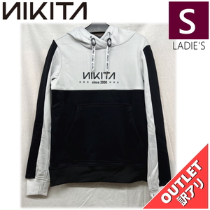 【OUTLET】 NIKITA 8 TRACK PO HOODIE カラー:WHITE Sサイズ レディース スノーボード スキー 撥水 パーカー フーディー アウトレット