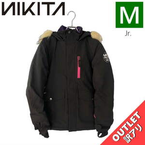 【OUTLET】 NIKITA GIRLS ESPAN JACKET BLACK Mサイズ キッズ スノーボード スキー ウェア アウトレット