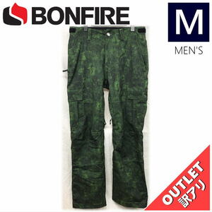 【OUTLET】 BONFIRE TACTICAL GAITER PNT カラー:GREEN WATERCOLOR Mサイズ メンズ スノーボード スキー パンツ PANT アウトレット