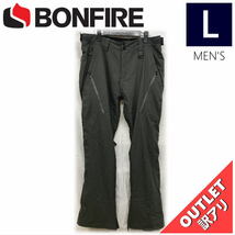 【OUTLET】 BONFIRE SURFACE STRETCH PNT カラー:CHARCOAL Lサイズ メンズ スノーボード スキー パンツ PANT アウトレット_画像1