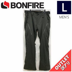 【OUTLET】 BONFIRE SURFACE STRETCH PNT カラー:CHARCOAL Lサイズ メンズ スノーボード スキー パンツ PANT アウトレット